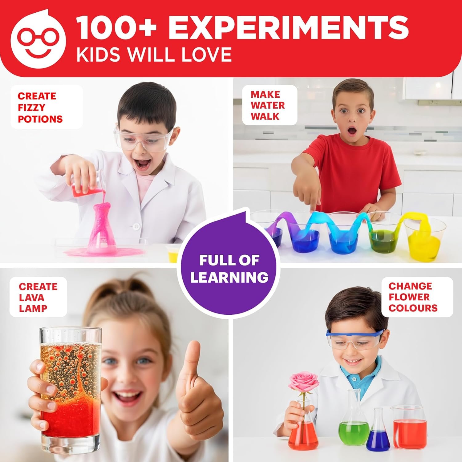 Doctor Jupiter My First Science Kit for Kids Ages 4-5-6-7-8 | Birthday Gift Ideas for 4+ Year Old Boys & Girls | Toy Stem Kit with 100+ Experiments | Learning & Educational Projects - Image 3