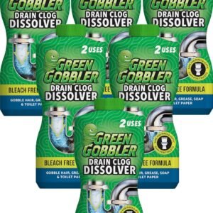 Green Gobbler Liquid Hair Drain Clog Remover & Cleaner, For Toilets, Sinks, Tubs – Septic Safe (6)