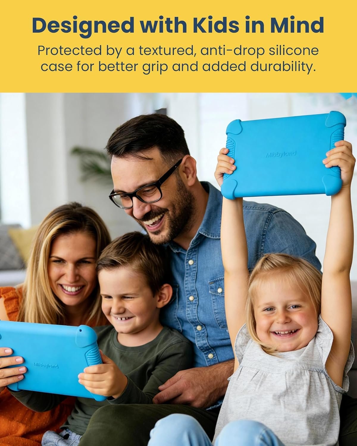 MibbyTalk AAC Device for Autism & Nonverbal Kids and Adults, Communication Tool for Home & School Use and Speech Therapy – 32 Preset Buttons, 11 Recordable Buttons with Stickers, Silicone Case, Blue - Image 7