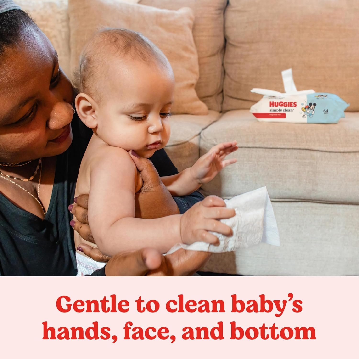 Huggies Simply Clean Unscented Baby Diaper Wipes, 3 Flip-Top Packs (192 Wipes Total), Packaging May Vary - Image 7
