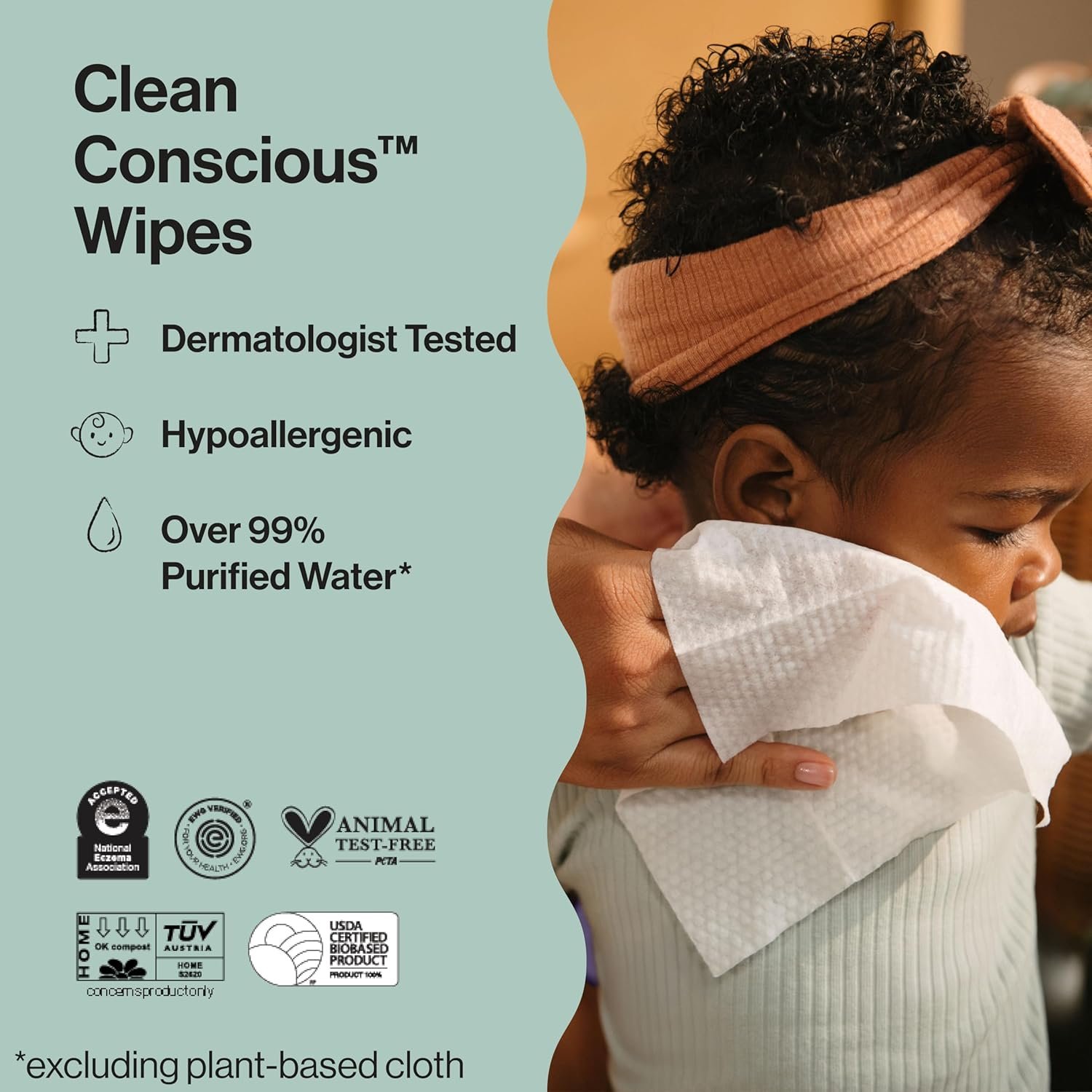 The Honest Company Hypoallergenic Multi-Use Baby Wipes for Sensitive Skin, Geo Mood, 288 Count - Image 6