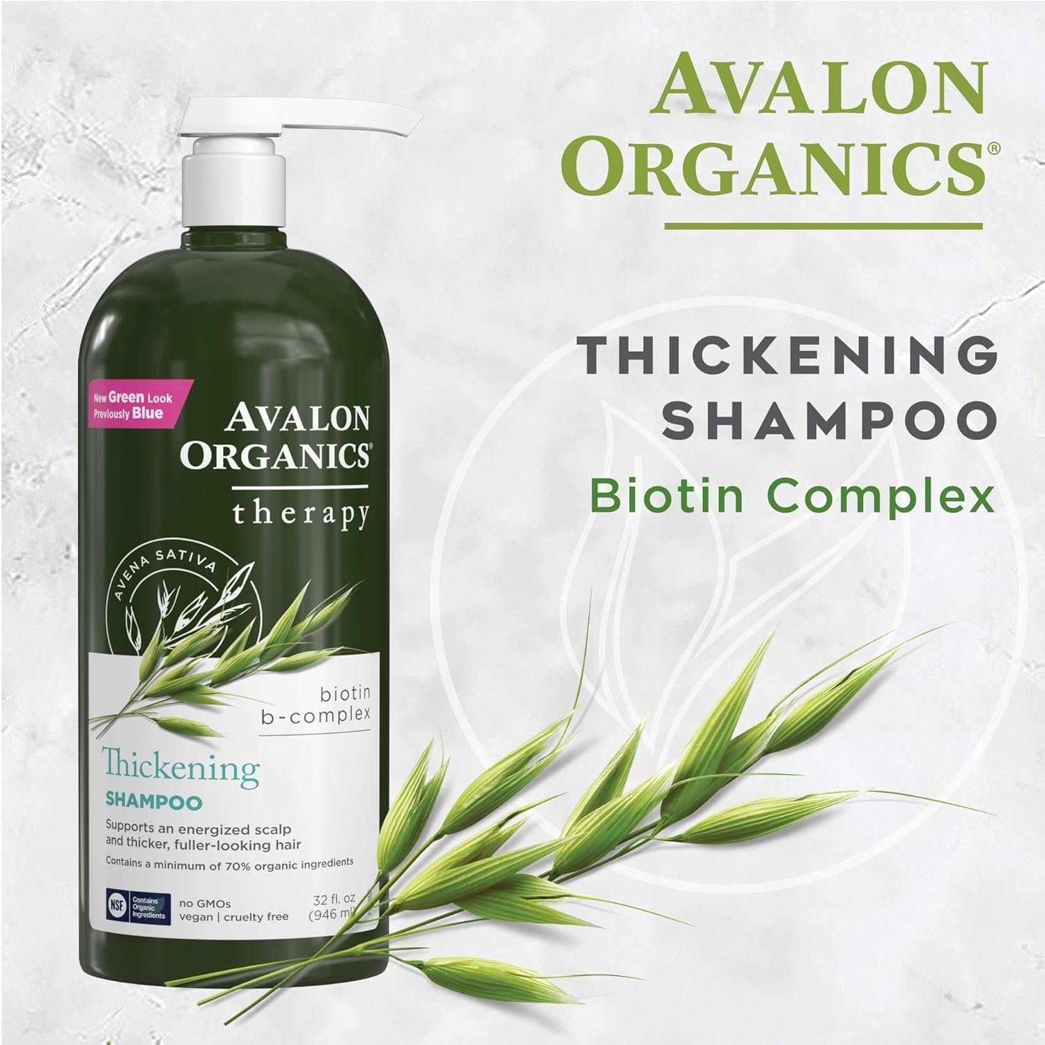 Avalon Organics Therapy Biotin B-Complex Thickening Shampoo, 32 oz - Image 6