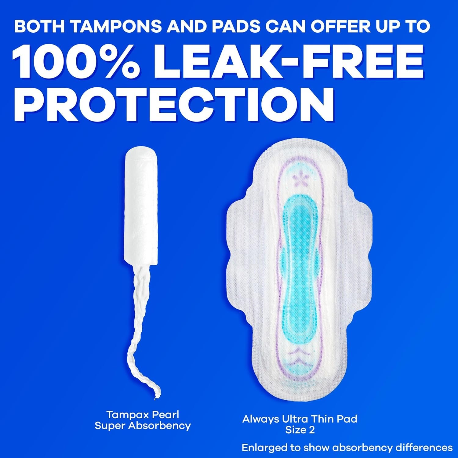 Tampax Compact Pearl Tampons for Women Multipack, with LeakGuard Braid & Extendable Applicator, Regular/Super/Super Plus Absorbency, Compact Extendable Applicator, Unscented, 45 Count - Image 13