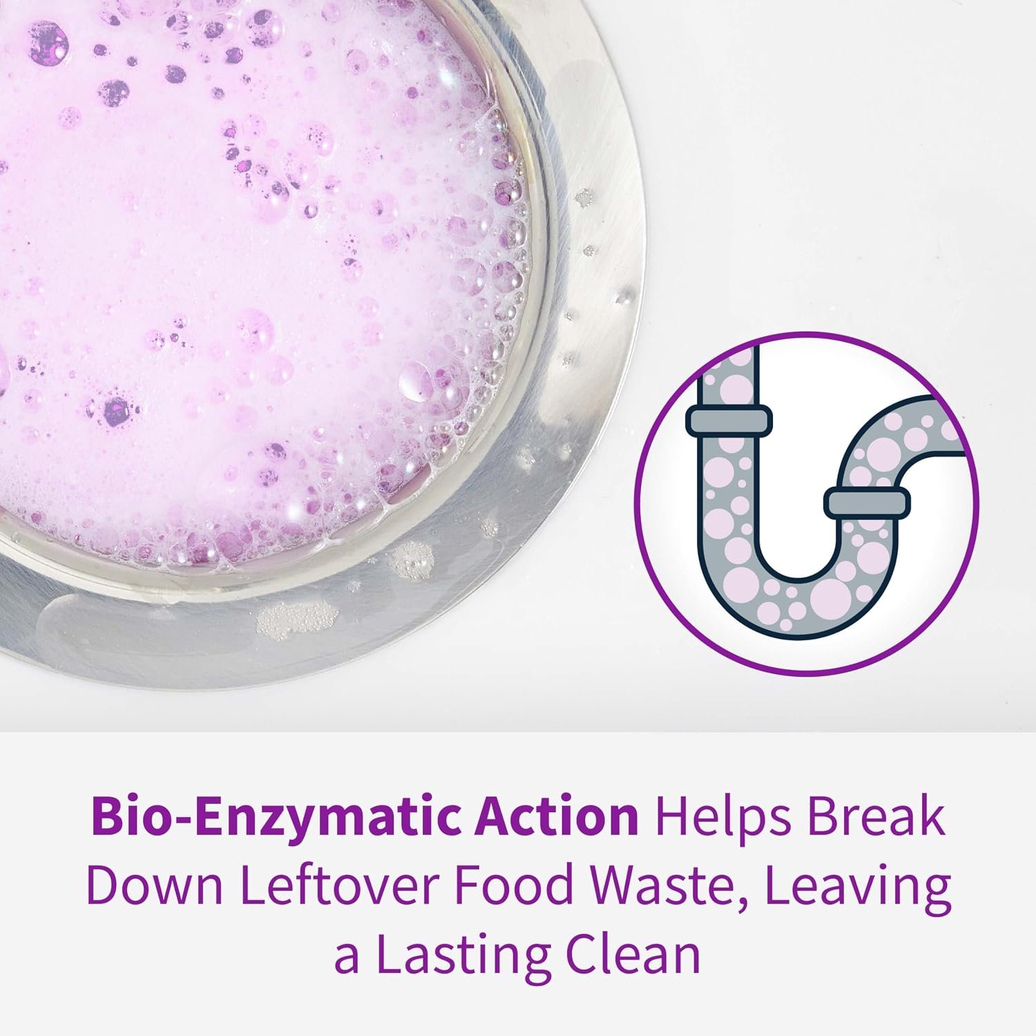 Rejuvenate Disposal Cleaner, 6 Pods, Lavender-Scented Disposal and Pipe Cleaner Pods with Bio-Enzymatic Formula Help Break Down Leftover Food Waste and Remove Odors for A Clean, Fresh Disposal - Image 3