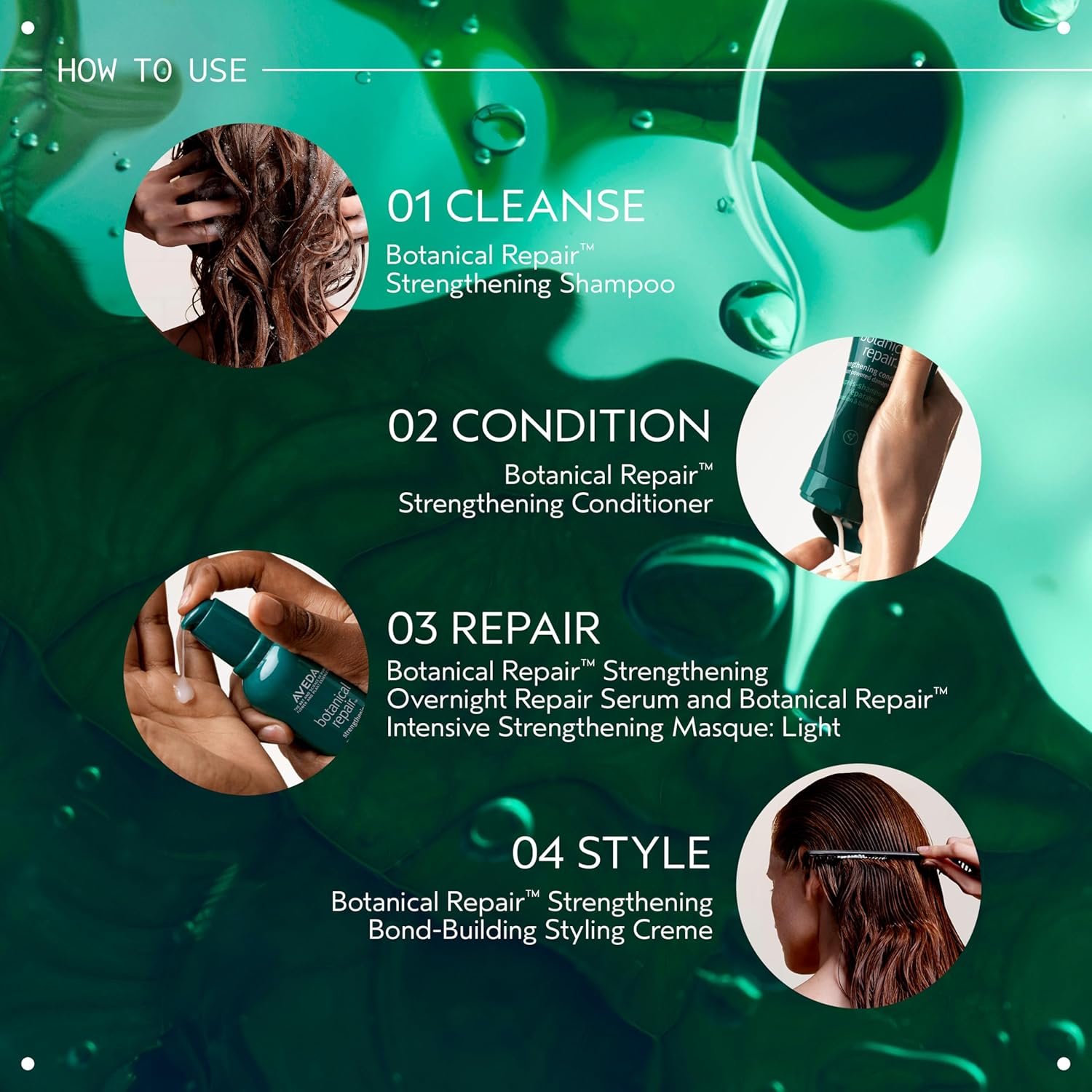 Aveda Botanical Repair Strengthening Shampoo | Strengthens and Repairs Damaged Hair | Bond-Building Shampoo | 94% Naturally Derived* | Silicone Free - Image 6