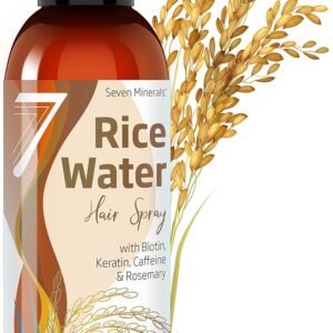 NEW Fermented Rice Water for Hair Growth – Infused with Rosemary, Biotin, Caffeine, Keratin Vegan Non-Greasy Spray Naturally Thicker, Longer, Softer Men & Women (4 fl oz)
