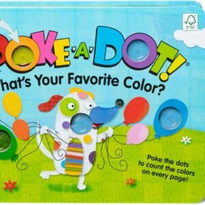 Melissa & Doug Poke-a-Dot! What’s Your Favorite Color? Interactive Children’s Board Book with Buttons to Pop, Educational Sensory Toy for Toddlers & Preschoolers Ages 3+ – FSC Certified