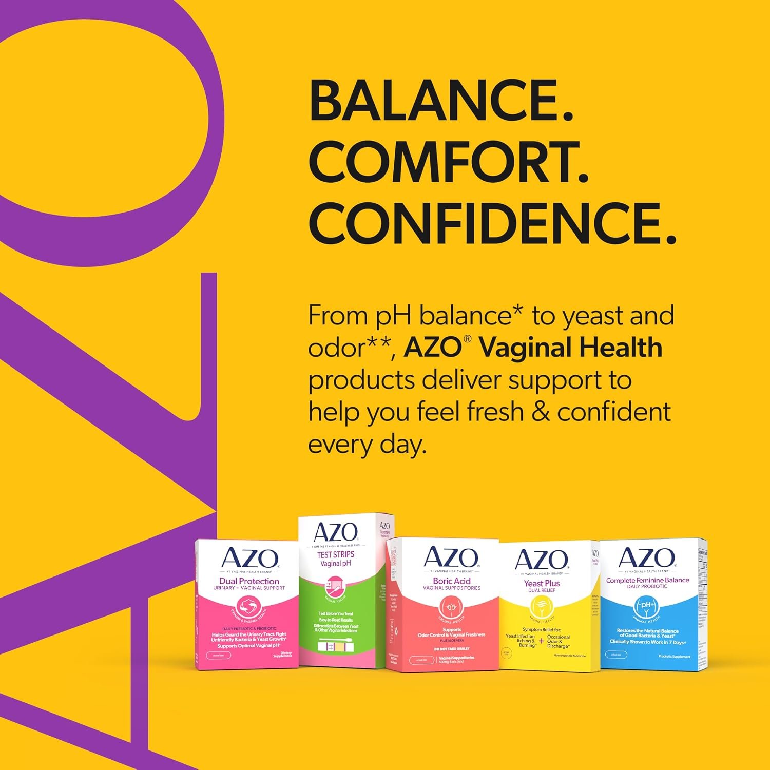 AZO Yeast Plus Dual Homeopathic Yeast Infection Symptom Relief for Women–Vaginal Itching & Burning + Odor & Discharge, Intimate Health Tablets, 2 Pack (60 Count x2), from the #1 Vaginal Health Brand! - Image 9