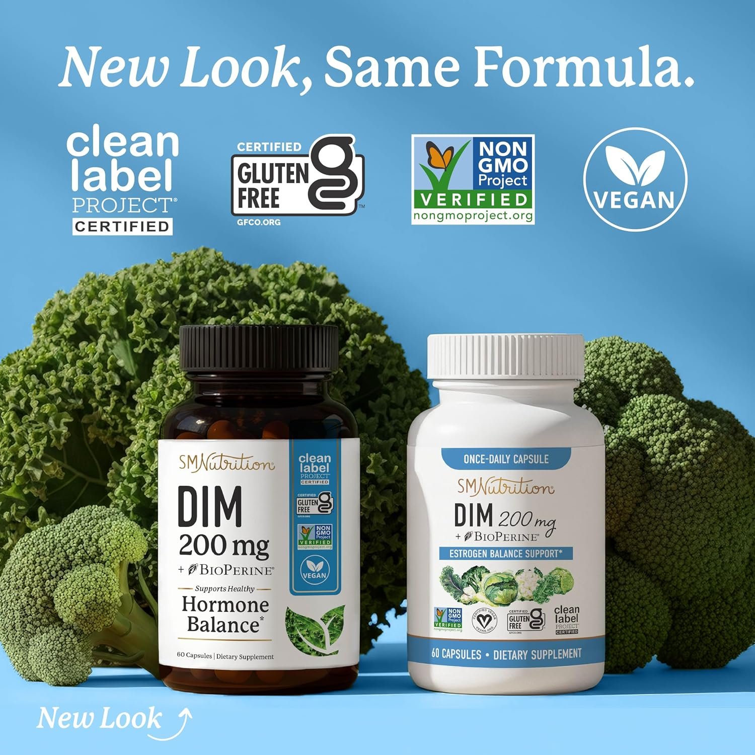 DIM Supplement 200 mg | Estrogen Balance for Women & Men | Hormonal Acne, Hormone Balance, Menopause & Antioxidant Support | Doctor-Formulated & Clean Label Project Certified Diindolylmethane | 60 Ct - Image 9