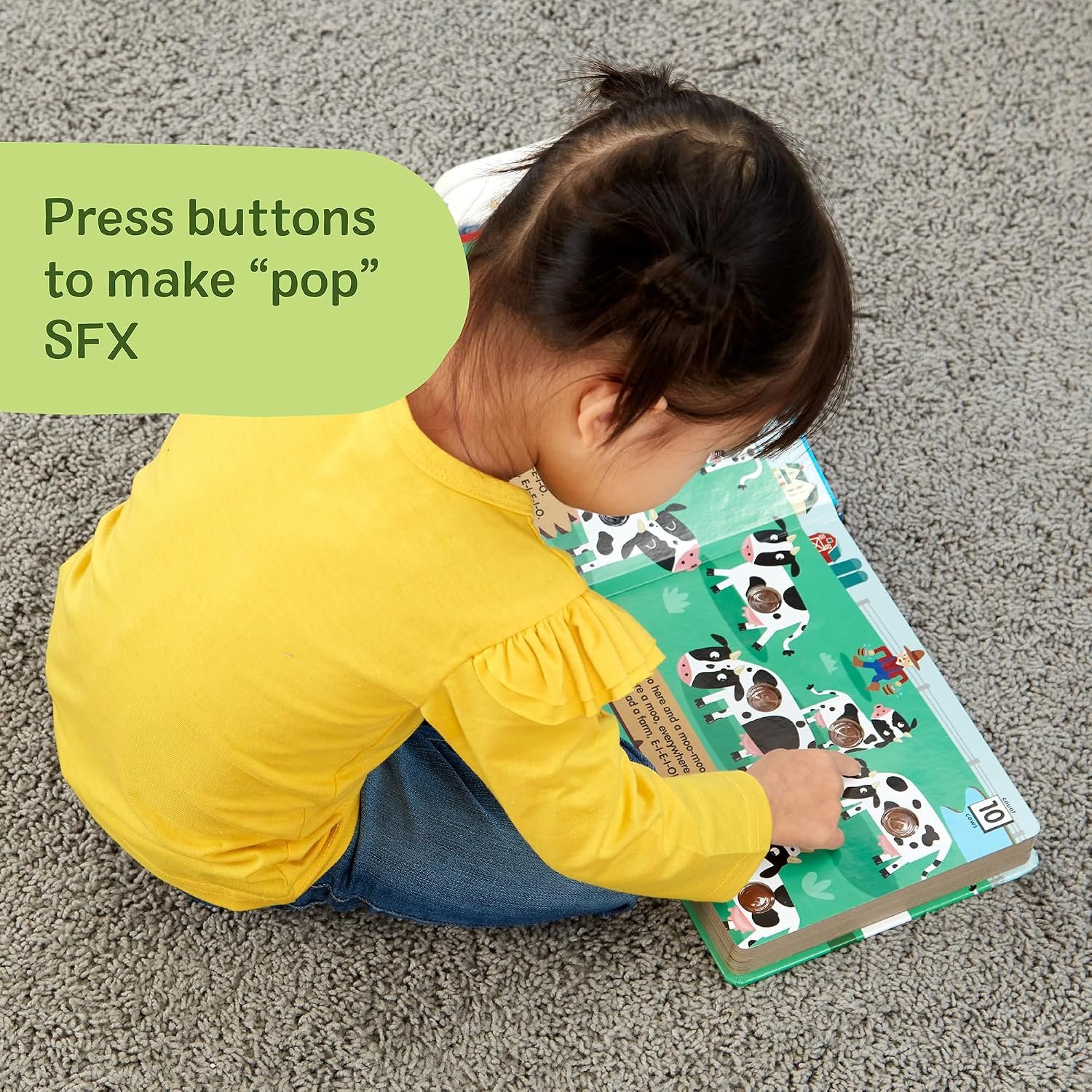 Melissa & Doug Poke-a-Dot! Old MacDonald’s Farm, Interactive Children's Board Book with Buttons to Pop, Educational Sensory Toy for Toddlers & Preschoolers Ages 3+ - FSC Certified - Image 8