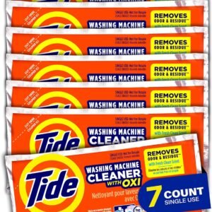 Washing Machine Cleaner by Tide, Washer Machine Cleaner with Oxi for Front and Top Loader Washer Machines, Deep Cleaning Residue & Odor Eliminator, 7 Month Supply
