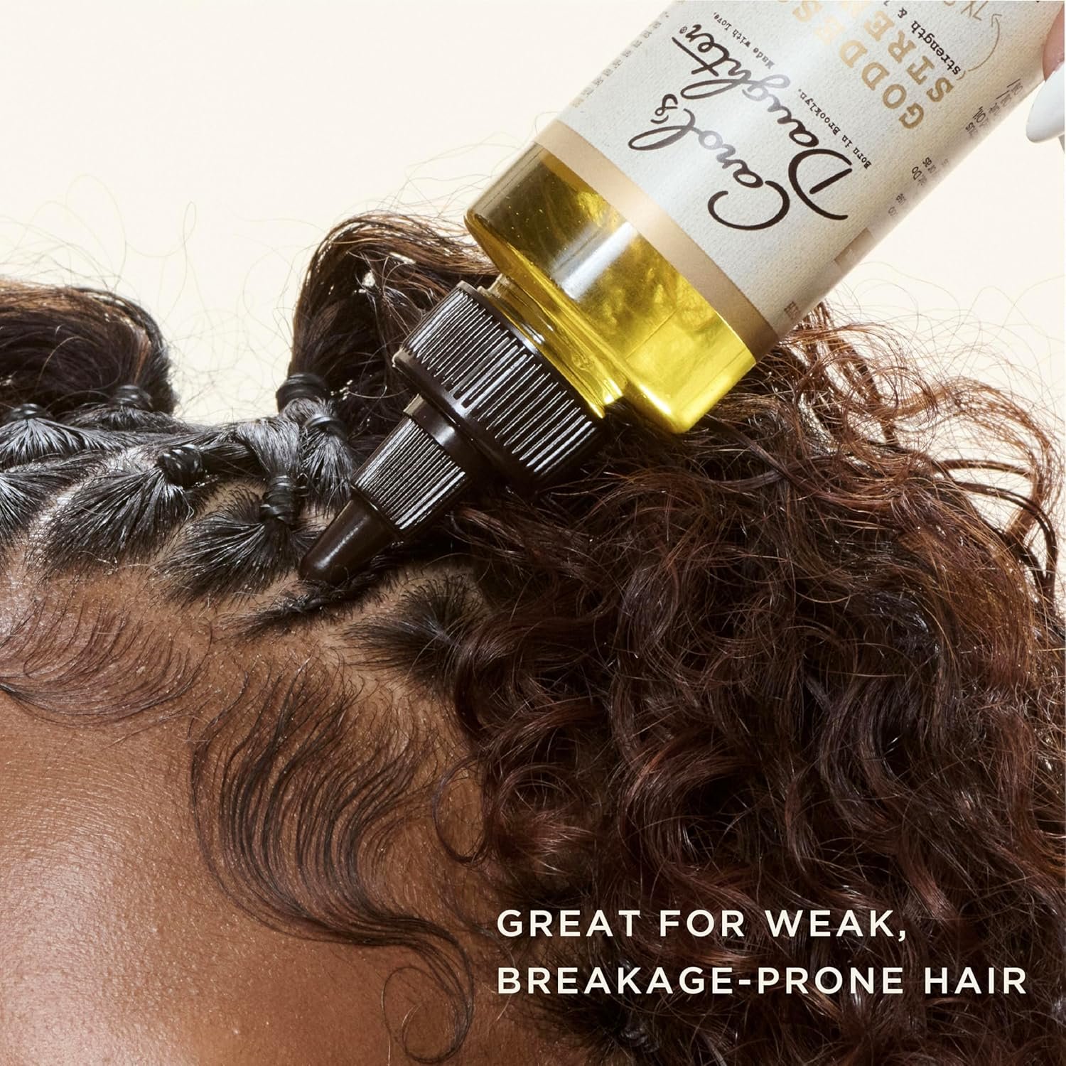 Carol's Daughter Goddess Strength 7 Oil Blend Scalp and Hair Oil for Waves, Coils and Curls, Hair Treatment with Castor Oil, 4.2 Fl Oz - Image 3