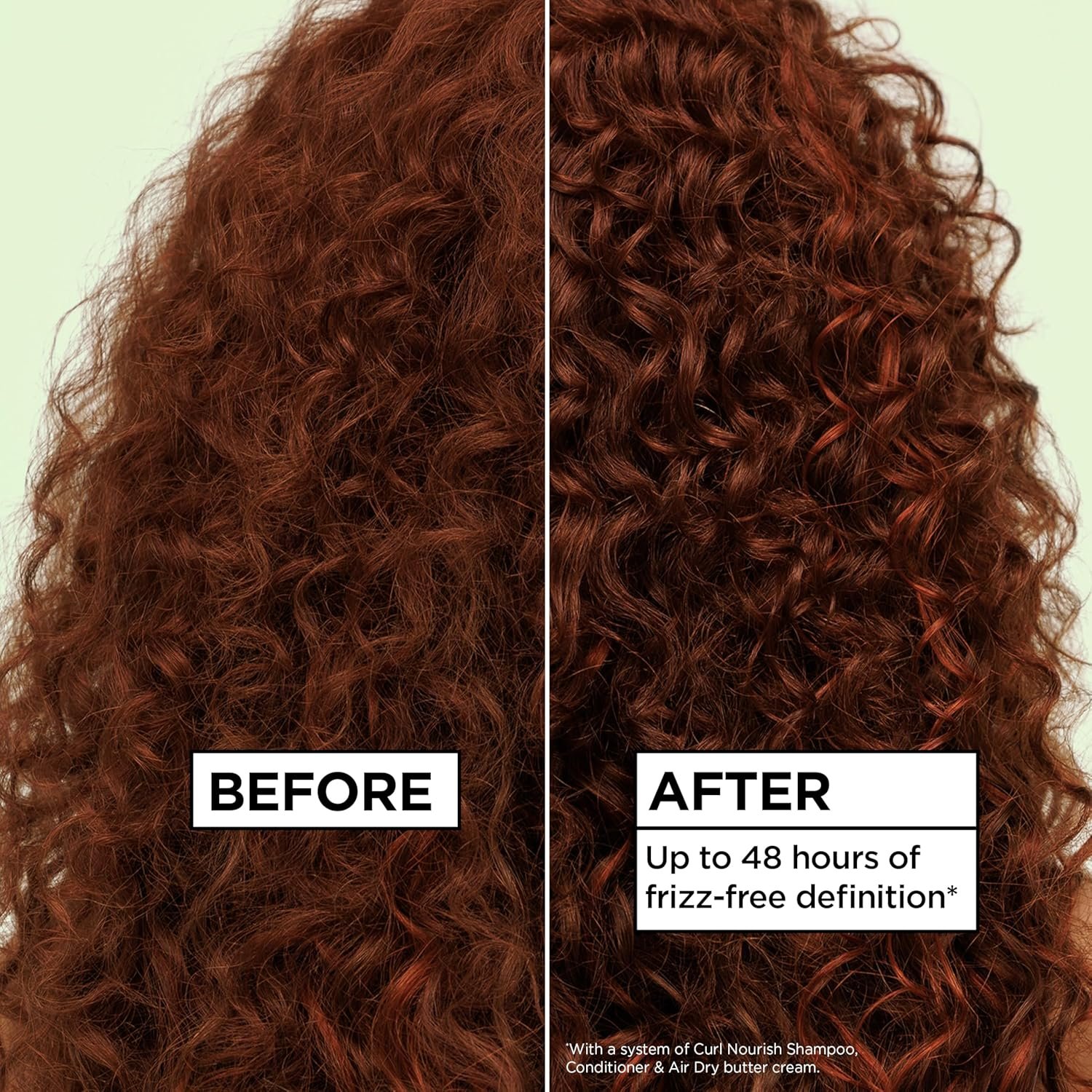 Garnier Fructis Curl Nourish Air Dry Cream XL Leave In Conditioner, Sulfate-Free Curl Defining Cream For Moisture and Frizz Control Waves, Curls, and Coils, Value Size, 16.9 Fl Oz - Image 4