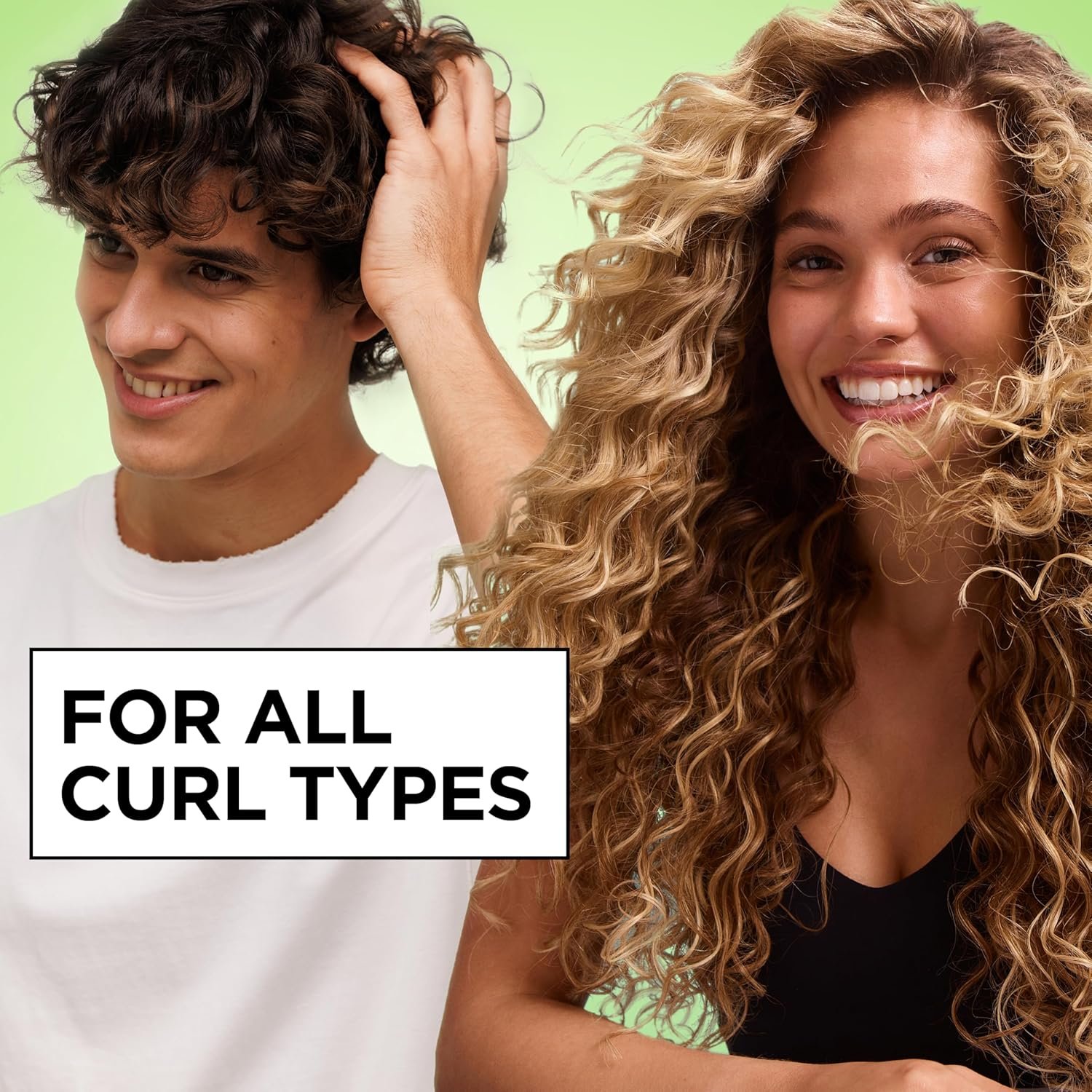 Garnier Fructis Curl Nourish Air Dry Cream XL Leave In Conditioner, Sulfate-Free Curl Defining Cream For Moisture and Frizz Control Waves, Curls, and Coils, Value Size, 16.9 Fl Oz - Image 8