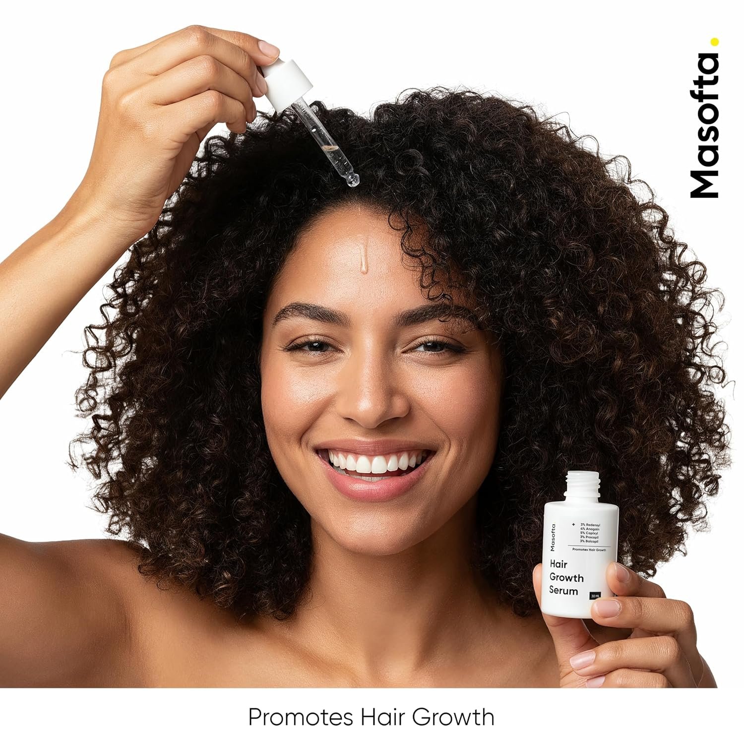 Masofta Hair Growth Serum For Promoting Hair Growth & Controlling Hair Fall With 3% Redensyl, 5% Capixyl, 4% Anagain, 3% Procapil & Rosemary & Biotin, For Both Men & Women, 50 ml (Pack of 1) White - Image 7