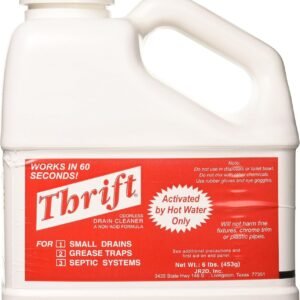Thrift FBA_T-600 Alkaline Based 6 lb. Granular Drain Cleaner, White