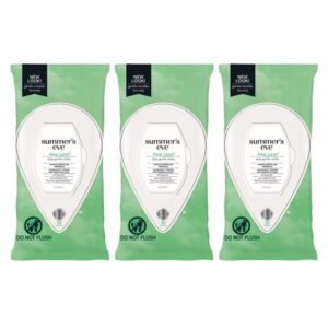 Summer’s Eve Aloe Love Feminine Cleansing Wipes, Daily Intimate Cloths, Removes Odor, pH Balanced, Gentle for Sensitive Skin, 32 Count (Pack of 3)