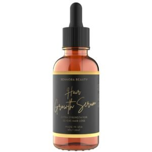 Rennora Extra-Strength Hair Growth Serum with Organic Herbs and Natural Vitamins, Rosemary Oil, Castor Oil, Black Seed, Amla, and Ginseng, No Chemicals, Formulated for Fast Hair Regrowth