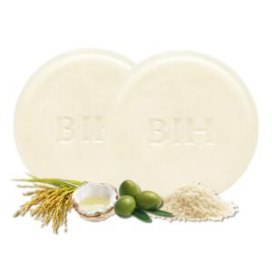 2 Pack Rice Water Shampoo Bar for Hair Growth, BIH Solid Hair Growth Shampoo with Fermented Rice Water, Camellia Seed Oil & Castor Oil, Repair Damaged Hair, Strengthen Hair Follicles, Reduce Breakage