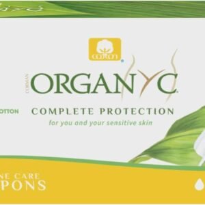 Organyc – 100% Certified Organic Cotton Tampons – No Applicator, Free from Chlorine, Perfumes, Rayon, and Chemicals – Normal, Regular, 16 Count (Pack of 1) (R00992)