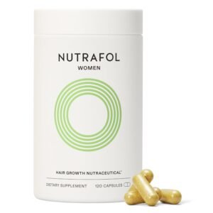 Nutrafol Women’s Hair Growth Supplements, Ages 18-44, Clinically Tested for Visibly Thicker and Stronger Hair, Dermatologist Recommended – 1 Month Supply