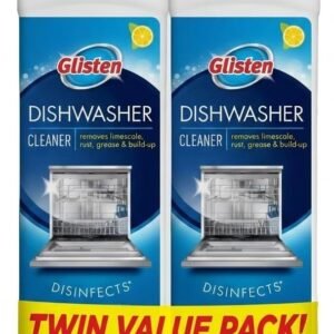 Summit Brands DM03N-SS Glisten Dishwasher Magic Machine Cleaner and Disinfectant, 12 Fl Oz Bottle, 2-Pack , White