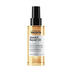 L’Oreal Professionnel Paris Absolut Repair 10-in-1 Oil – Nourishing Multi-Benefit Hair Oil For Dry & Damaged Hair, Repairs Damage Repair & Provides Shine