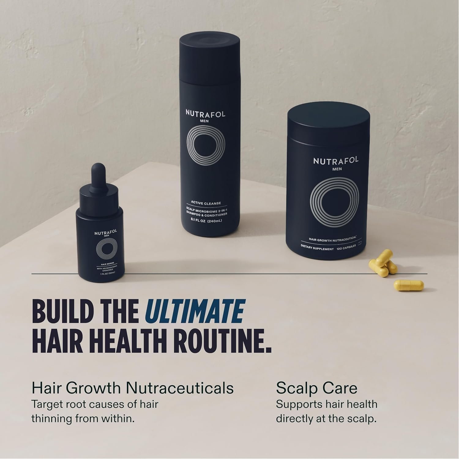 Nutrafol Men's Hair Growth Supplements, Clinically Tested for Visibly Thicker Hair and Scalp Coverage, Dermatologist Recommended - 1 Month Supply - Image 10