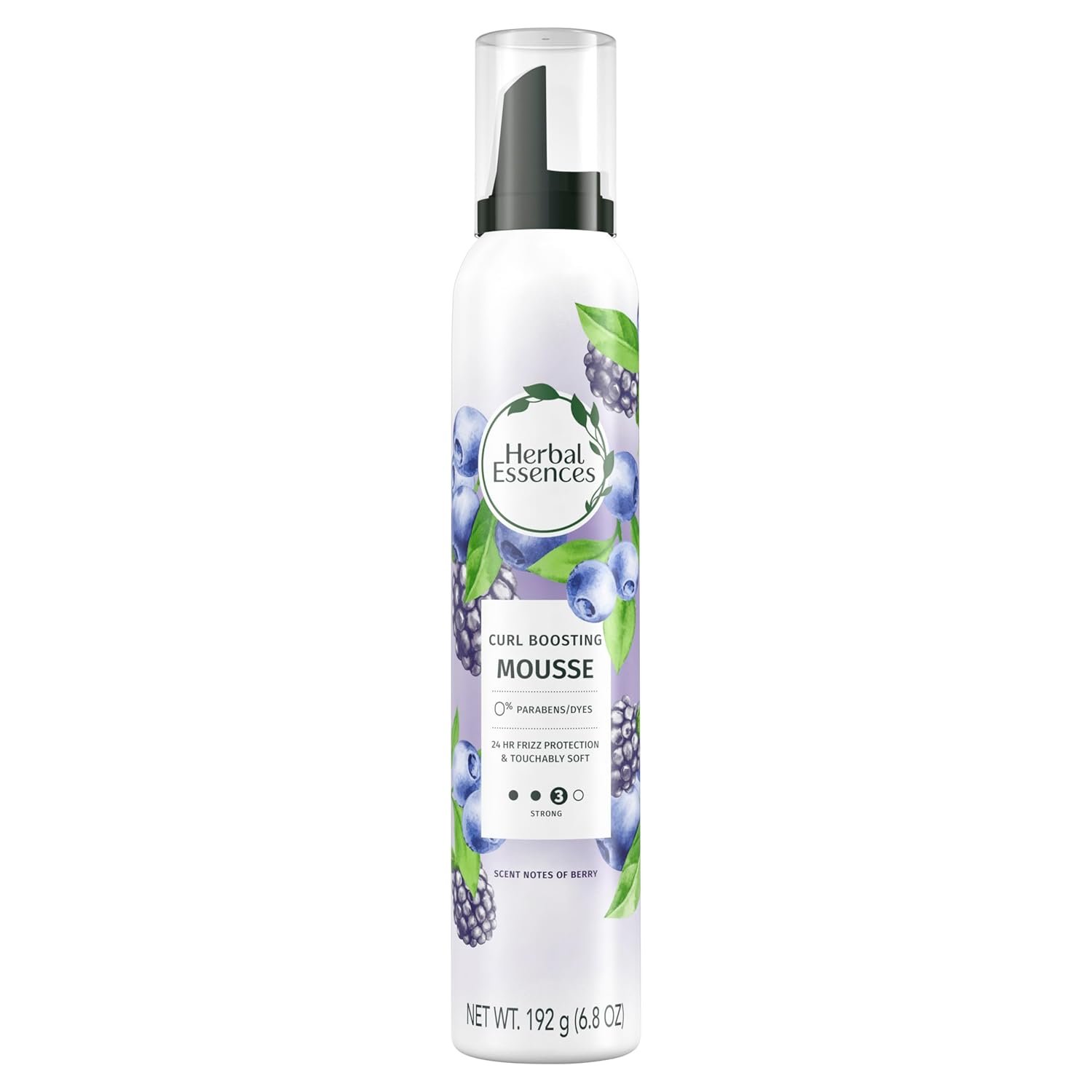 Herbal Essences Curl Boosting Mousse, Frizz Control for Curly & Wavy Hair, Long-Lasting Hold with Berry Scent, Paraben & Dye, Cruelty-Free, 6.8 Fl Oz Each, 3 Pack - Image 9