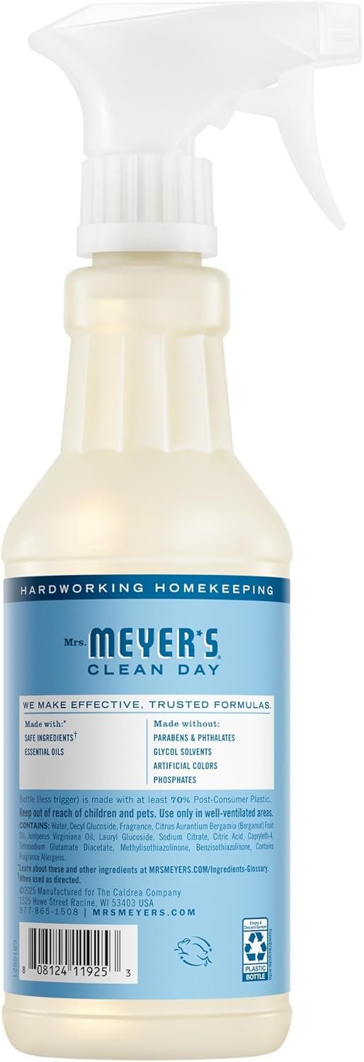 MRS. MEYER'S CLEAN DAY Multi-Surface Everyday Cleaner, Rain Water Scent, 16 Fl Oz Bottle - Image 2