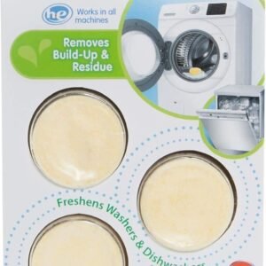 Compac Home Plink Appliance Freshener, Dishwasher, Washing Machine Cleaner, Water Activated, Fresh Lemon Scent, 4 Count