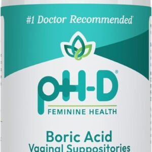 pH-D Feminine Health – 600 mg Boric Acid Suppositories – Woman Owned – for Vaginal Odor Use – 24 Count