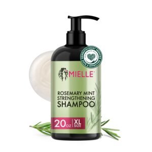 Mielle Organics Rosemary Mint Hair Strengthening Biotin Shampoo – Moisturizing Hair Shampoo for Women and Men to Gently Cleanse, Repair & Protect Strands (20 oz)