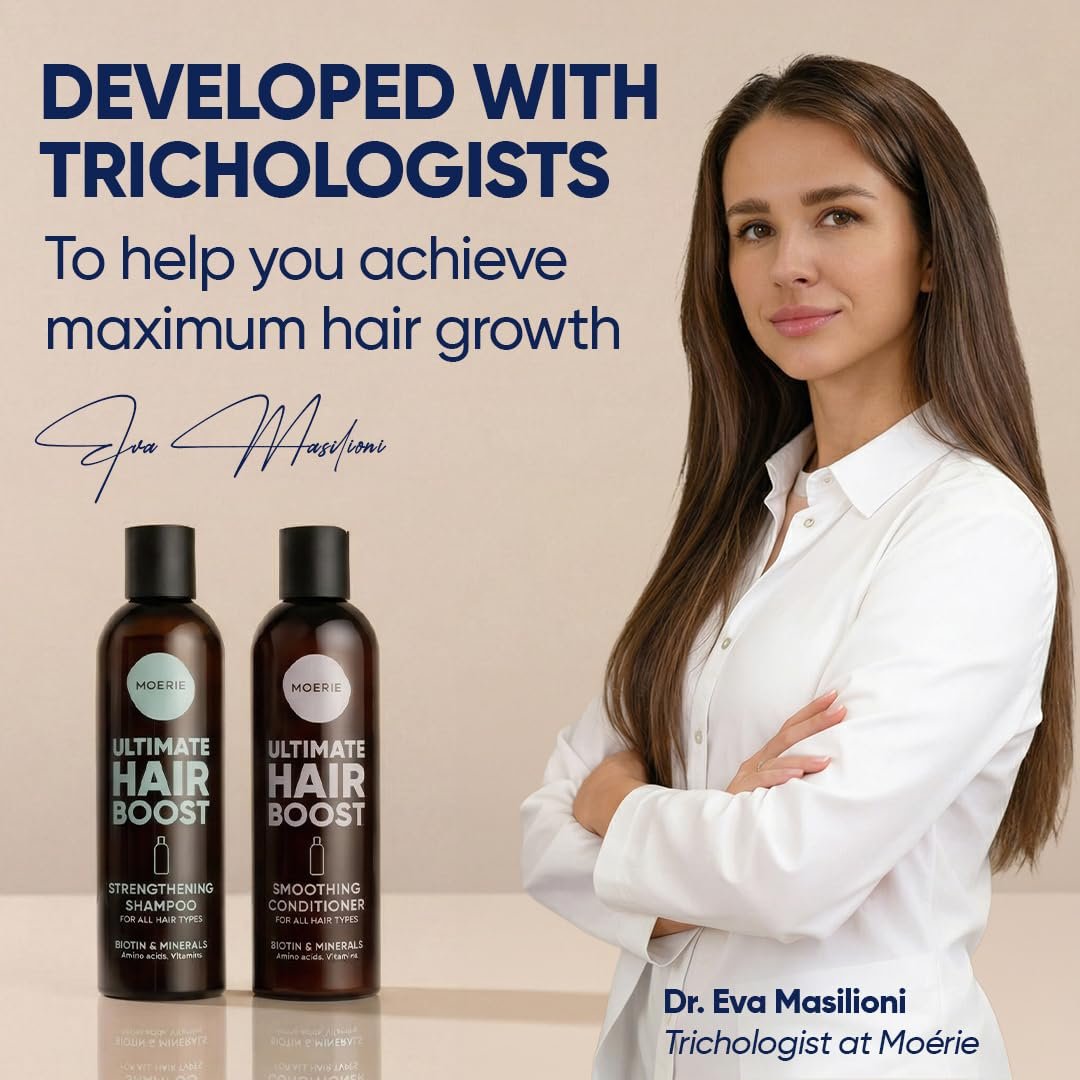 Moerie Hair Growth Shampoo and Conditioner for Women and Men, Hair Loss Solution with Biotin and Rosemary, Thickening Shampoo and Conditioner for Thinning Hair – Promotes Regrowth - Image 8