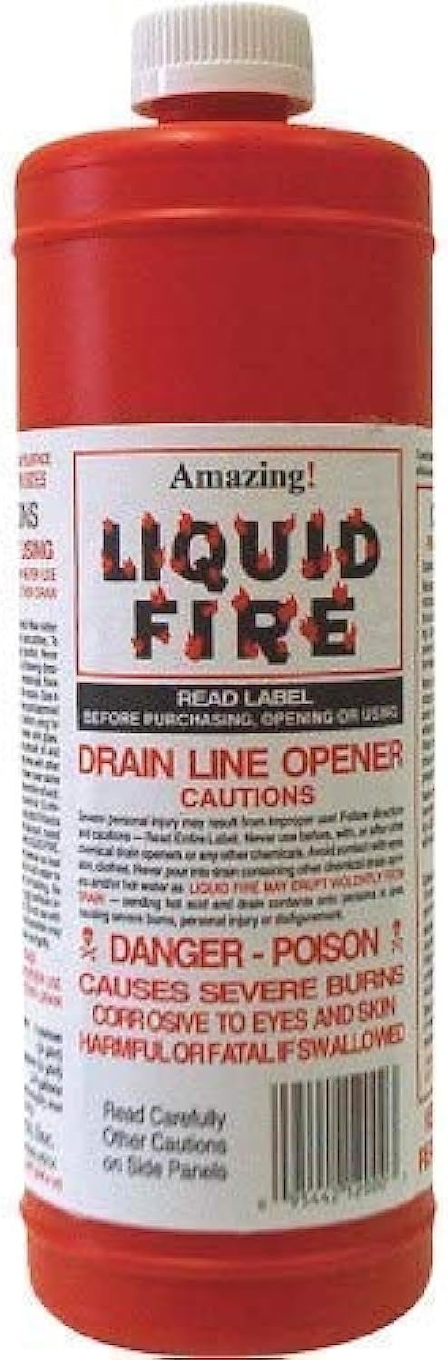 Liquid Fire Drain Line Opener, 32 Oz