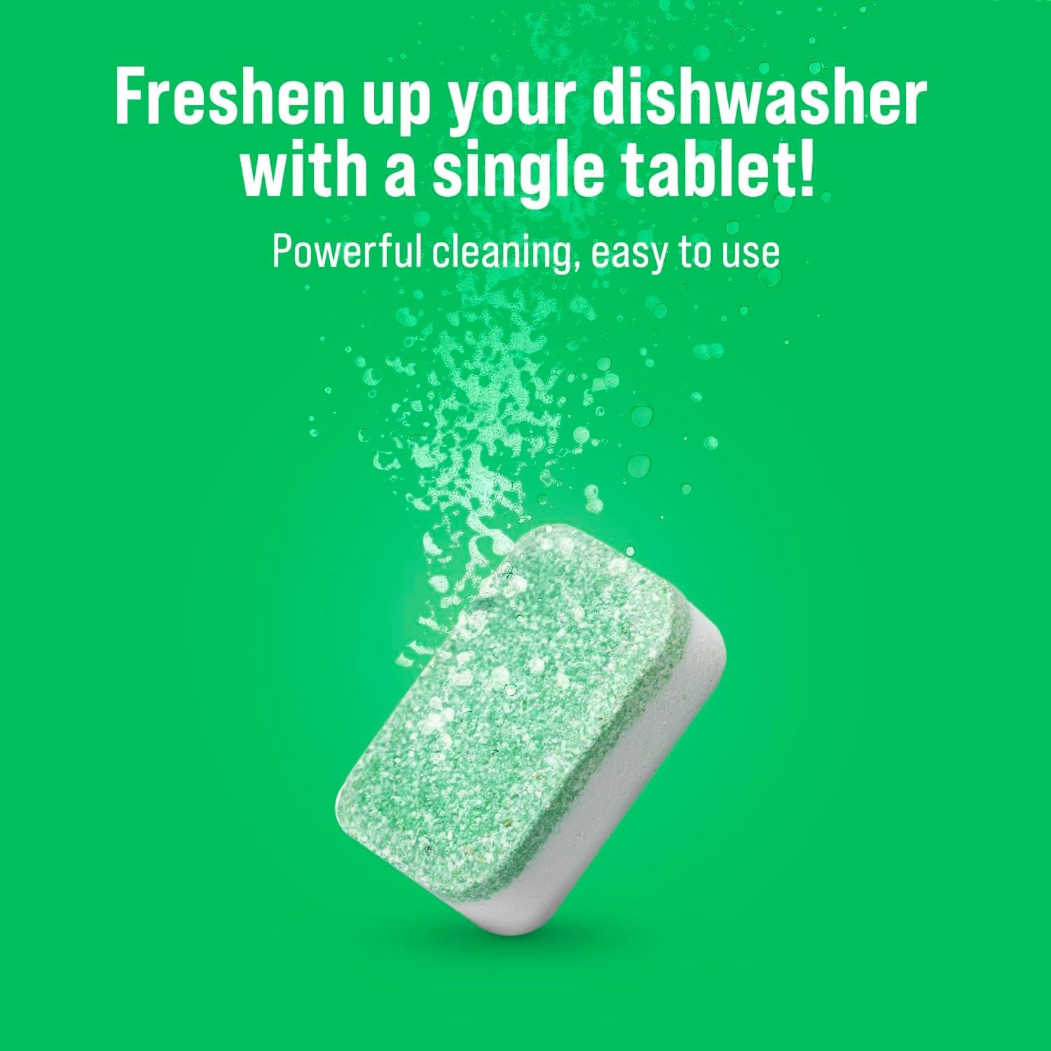 Rockin' Green Deep Cleaning and Deodorizing Tablets for Dishwashers, Washing Machines, and Garbage Disposals, Removes Odor and Residue (Dishwasher Cleaning Tablets, 8 Pack) - Image 5