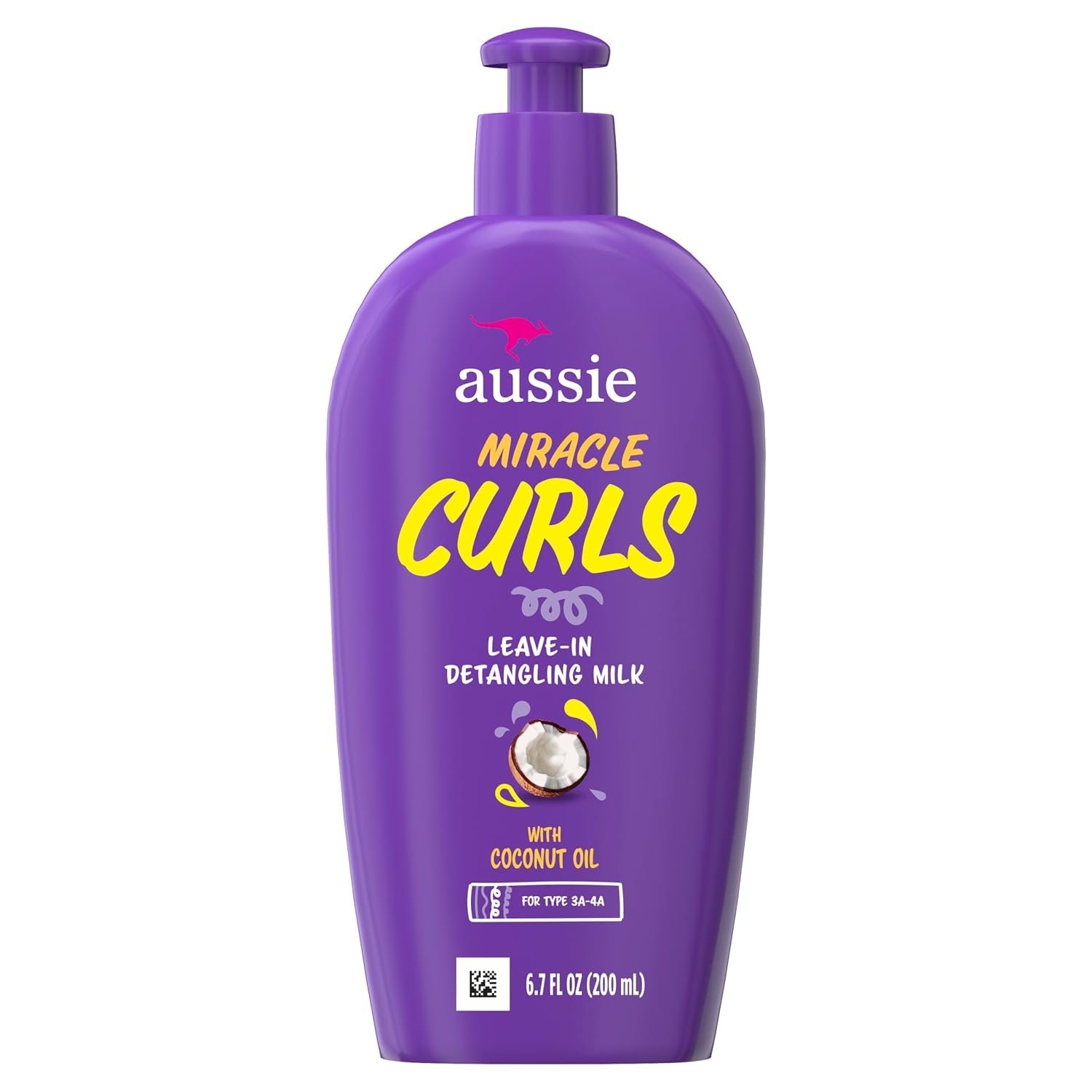 Aussie Miracle Curls with Coconut Oil, Paraben Free Detangling Milk Treatment, 6.7 fl oz - Image 8