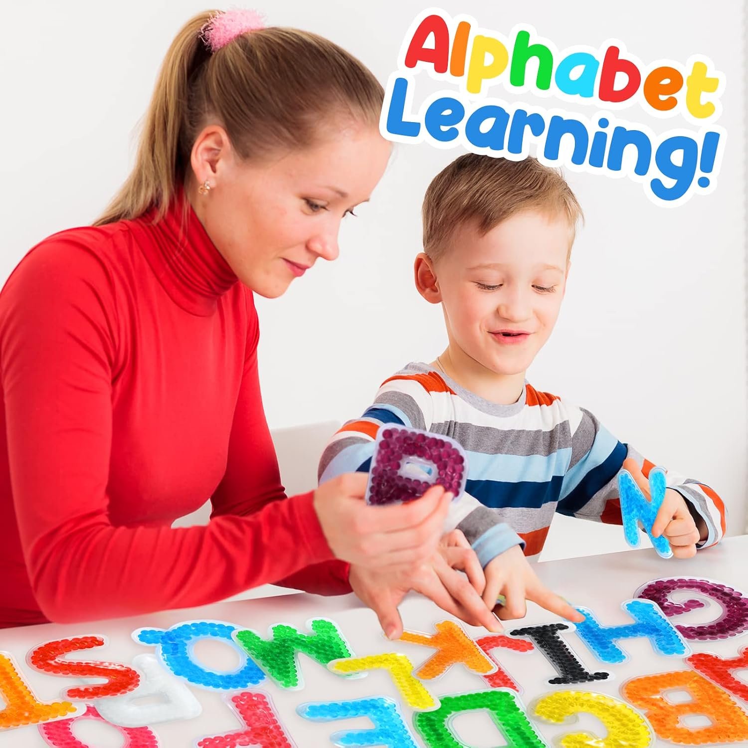 LESONG Autism Sensory Fidget Toys: Alphabet Letters ABC Learning Educational Montessori Toys,Quiet Fidgets Sensory Toys for Classroom Calm Down Corner Autistic Relief - Image 4
