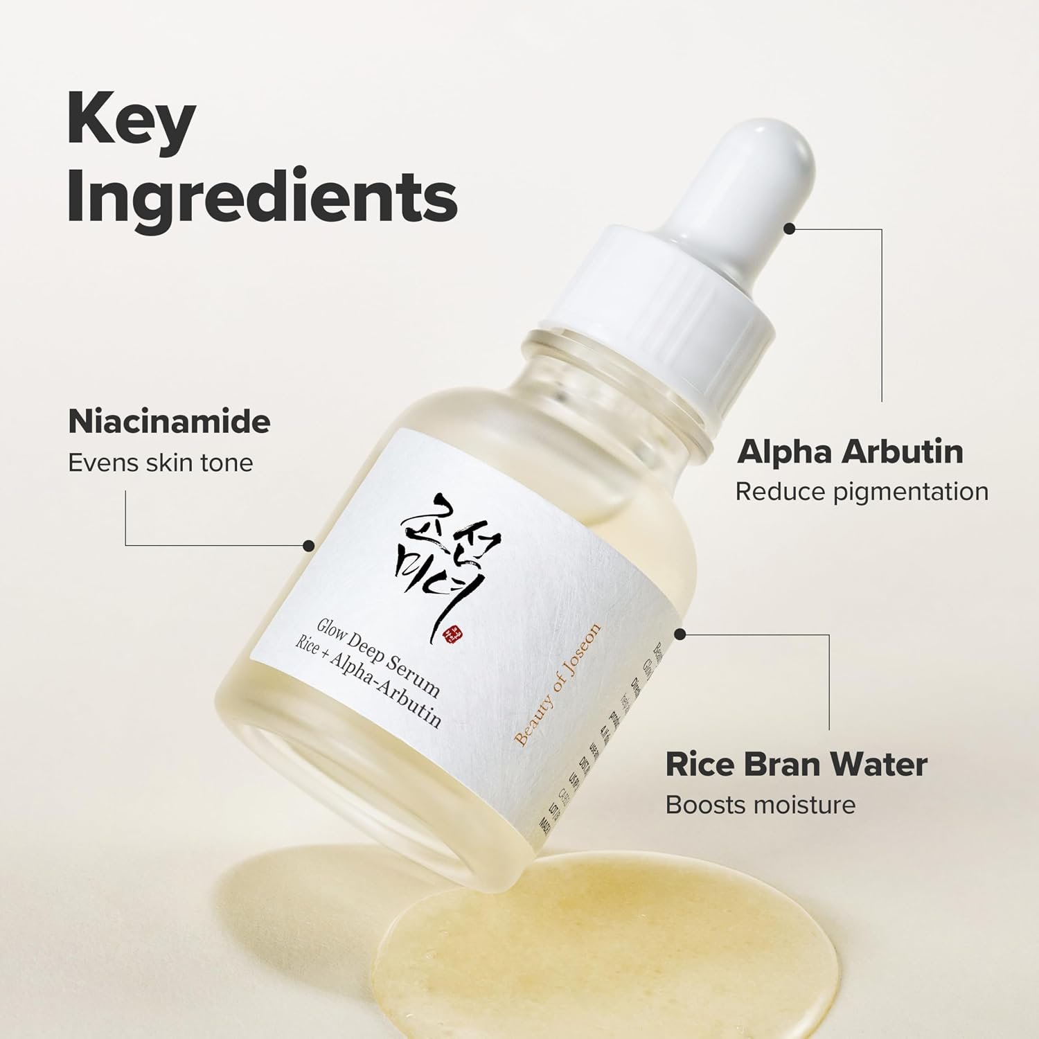 Beauty of Joseon Glow Deep Serum Rice Alpha-Arbutin for Uneven Dull Skin Tone, Daily Korean Skin Care for Men and Women 30ml, 1.01 fl.oz - Image 5