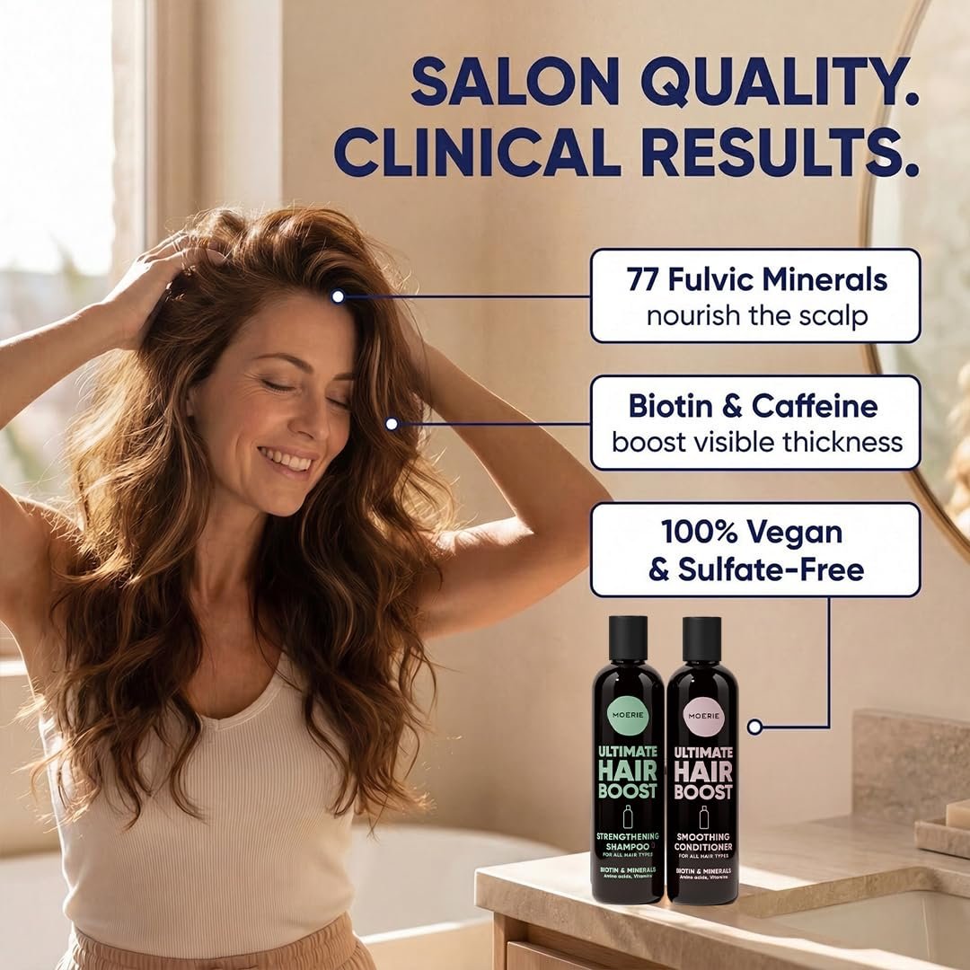 Moerie Hair Growth Shampoo and Conditioner for Women and Men, Hair Loss Solution with Biotin and Rosemary, Thickening Shampoo and Conditioner for Thinning Hair – Promotes Regrowth - Image 7