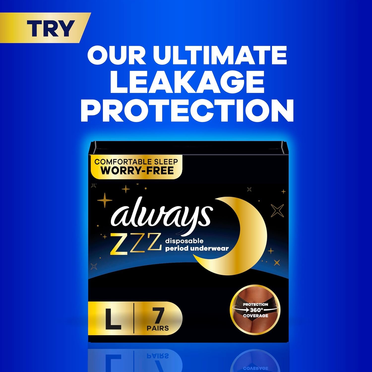 Always Ultra Thin Feminine Pads with Wings for Women, Size 1, Regular Absorbency, Unscented, Up to 100% Leak-Free Protection, 46 Count - Image 8