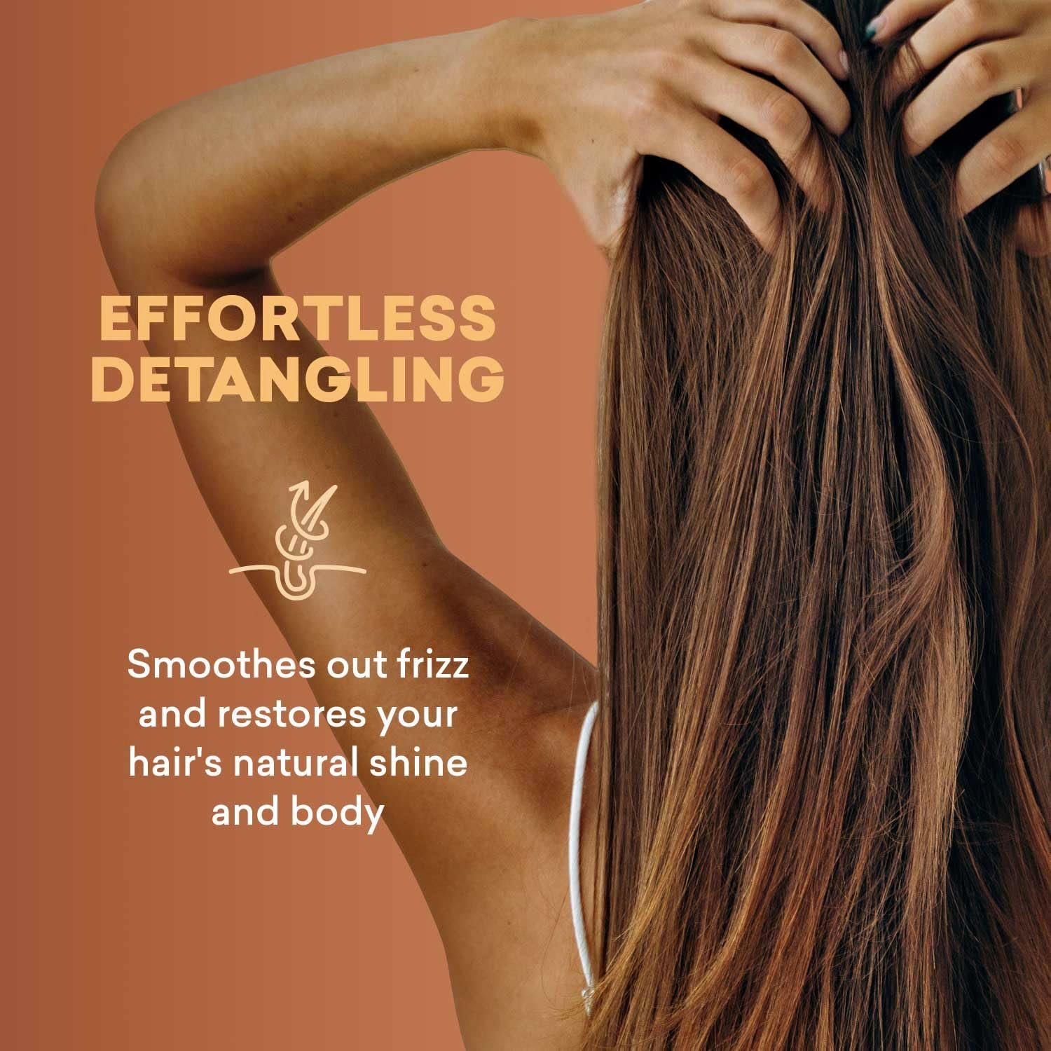 Just Nutritive Leave in Conditioner/Multitasking Leave In for All Hair Types/Pure ingredients fight frizz, split ends and creates radiant healthy shine - Image 4