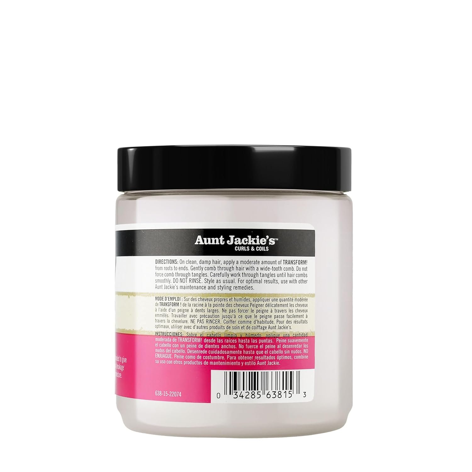 Aunt Jackie's Curls and Coils Transform Hydrating Leave-In Creme Conditioner for All Hair Types and Textures, 15 oz - Image 8
