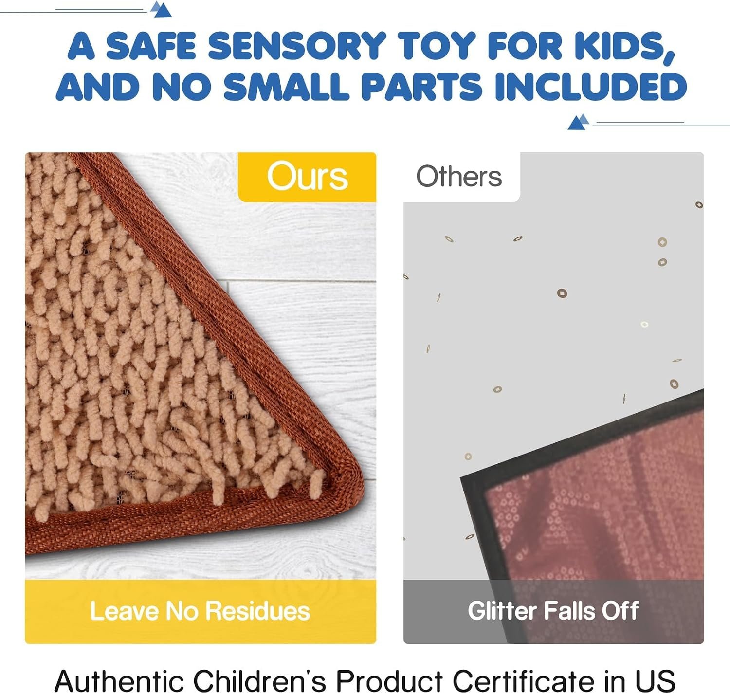 Tactile Sensory Toys for Babies 6+ Months & Toddlers 1-3 Years | 6-Textured Sensory Mats for Fine Motor Skills | Washable Baby Play Wall Toys (6 Pack) - Image 6
