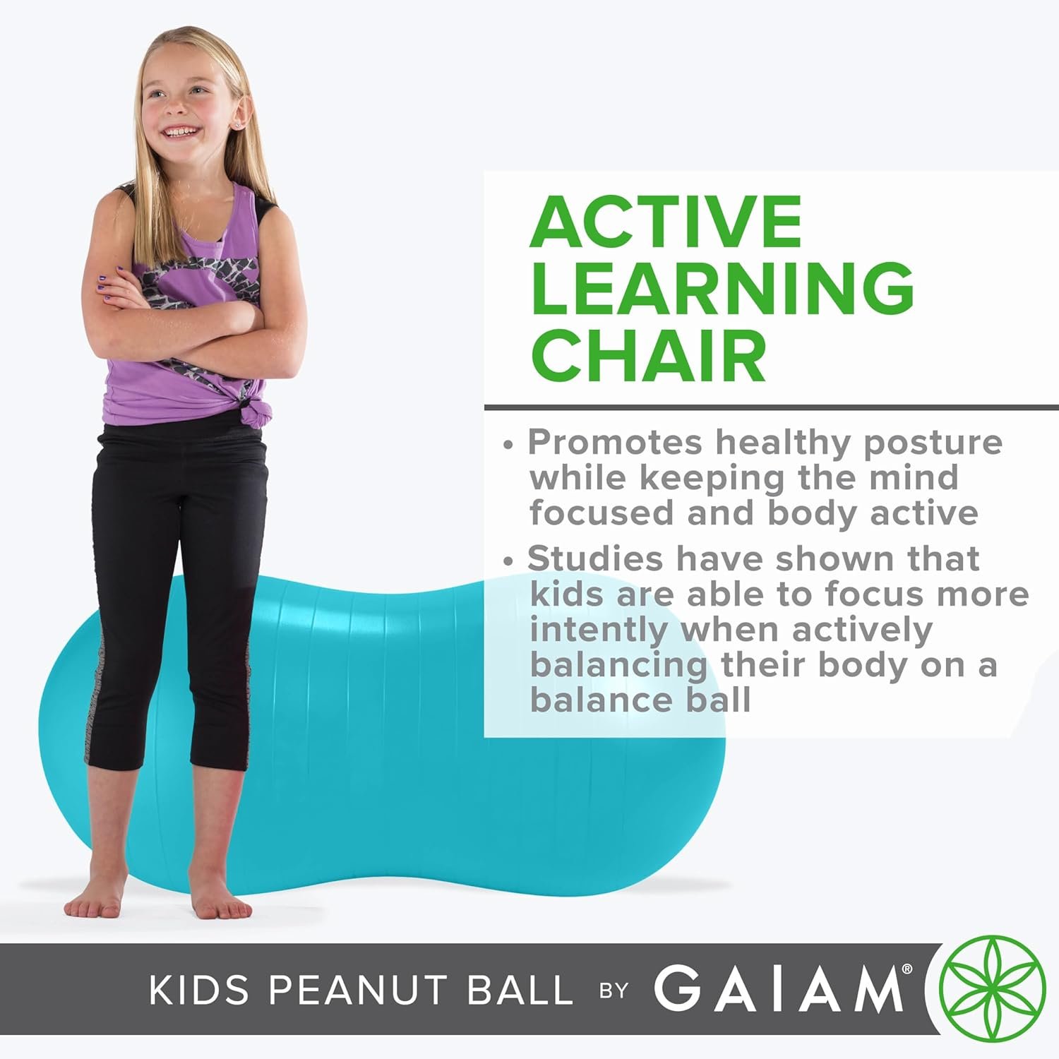 Active Seat Peanut Shaped Bounce Desk Chair, Exercise Yoga Balance Sitting Ball - Image 4