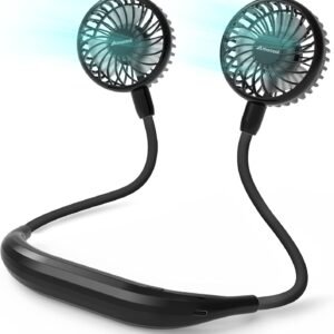 AMACOOL Portable Neck Fan, Lightweight Wearable with Hands-Free Comfort, 360° Adjustable Personal Fan with Ultra Quiet & Strong Wind, Gifts for Men Women Hot Flashes Cruise Travel Outdoor Sports 2026