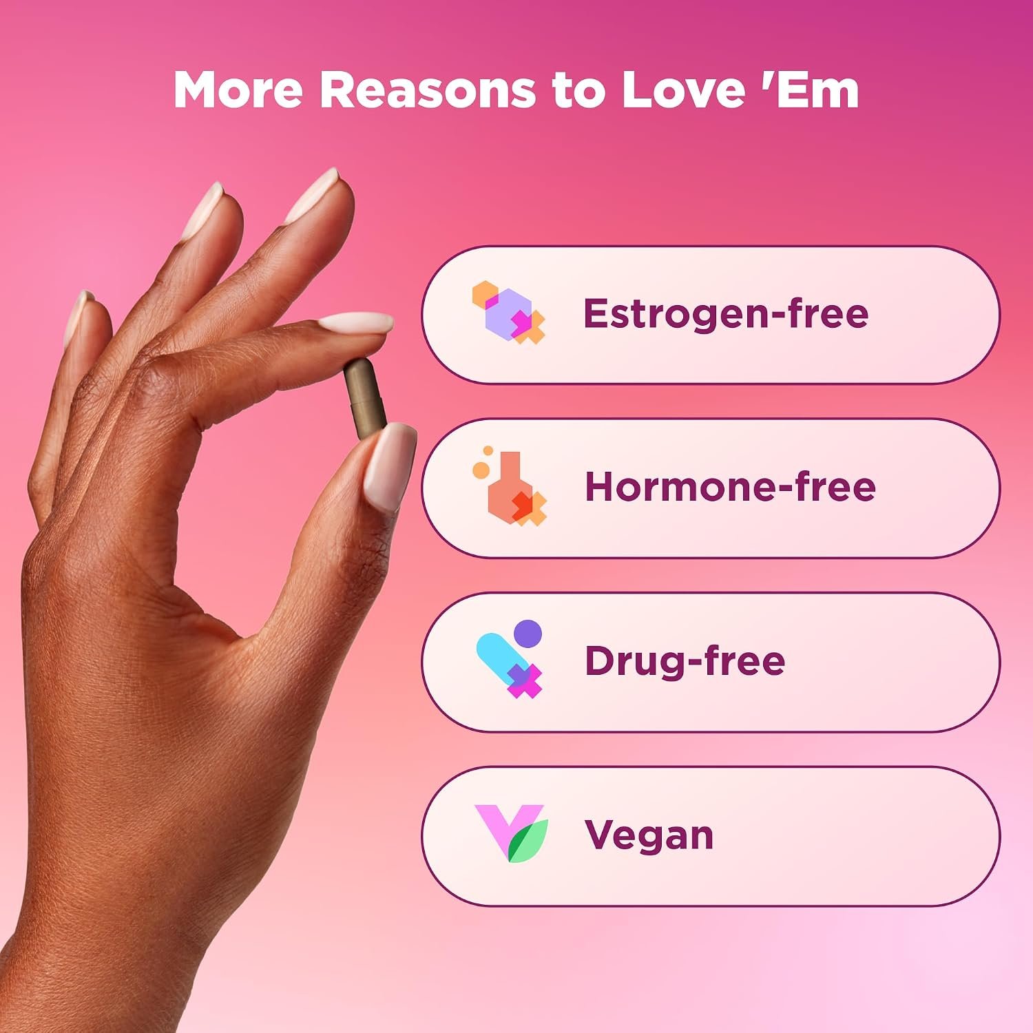 OLLY Mellow Menopause Supplements for Women, Supports Hot Flashes, Vaginal Dryness & Occasional Mood Swings,* Estro-G100®, GABA, Vegan Capsules, 1 Month Supply - 30 Count - Image 6