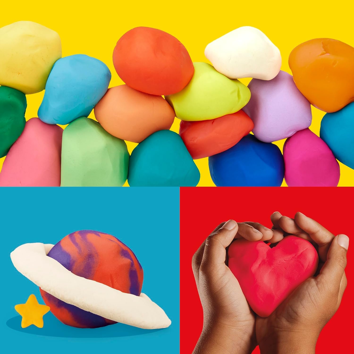 Play Doh Modeling Compound 10-Pack Case of Assorted Colors, Non-Toxic 2 oz. Cans, Back to School Gifts, Prizes, & Party Favors, Preschool Toys for Kids, Ages 2+ (Amazon Exclusive) - Image 4