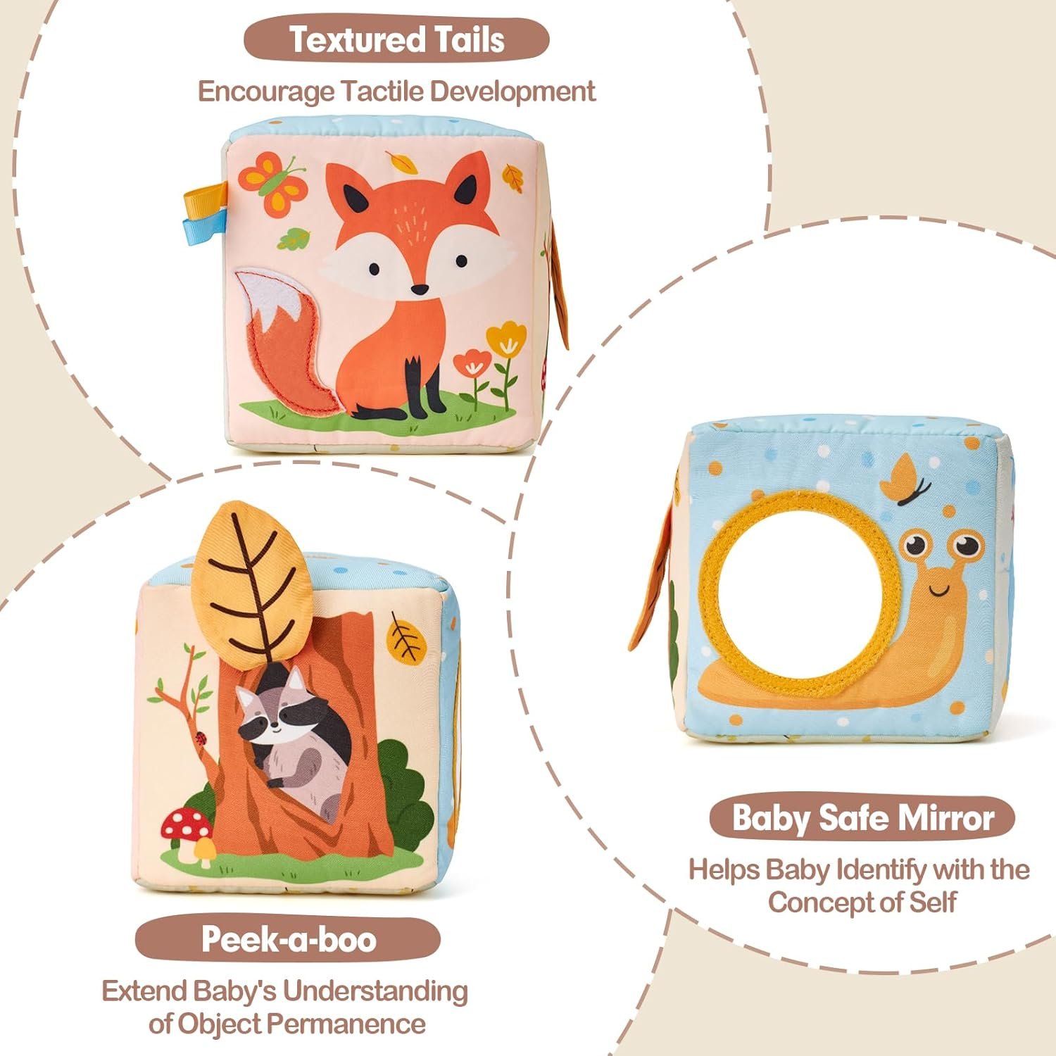 hahaland Baby Tissue Box Toy - Baby Toys 6-12 Months Montessori Toys for 6 Month Old Must Haves - Babies Boy Girl Gifts 6 7 8 9 10 12 Month Old Sensory Pulling Play Scarf Toys 1 Year Old Birthday Gift - Image 4