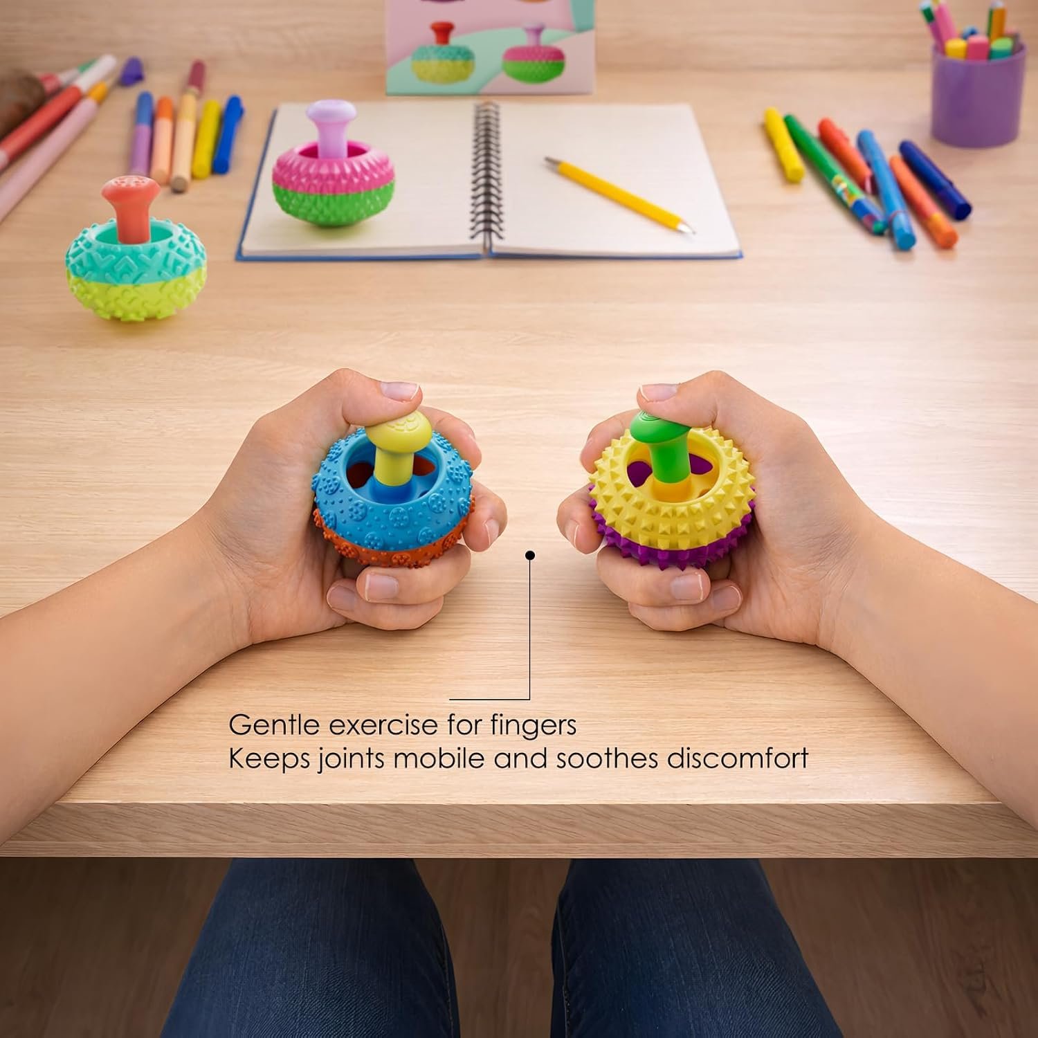 Silicone Thumb Rocker Fidget Toys for Kids Adults ,4PCS Stress Relief Sensory Toys for Autism ADHD Anxiety,Fun Textures Gadgets,Office Desk Toy,Stocking Stuffers for Women Men Teen Gifts - Image 5
